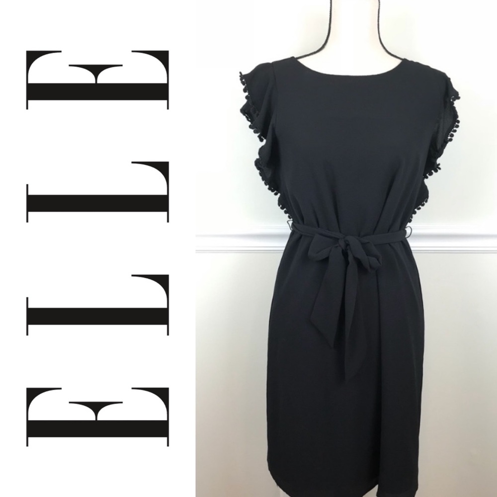 NWT Elle Black Mini Garden Party Dress Size XS